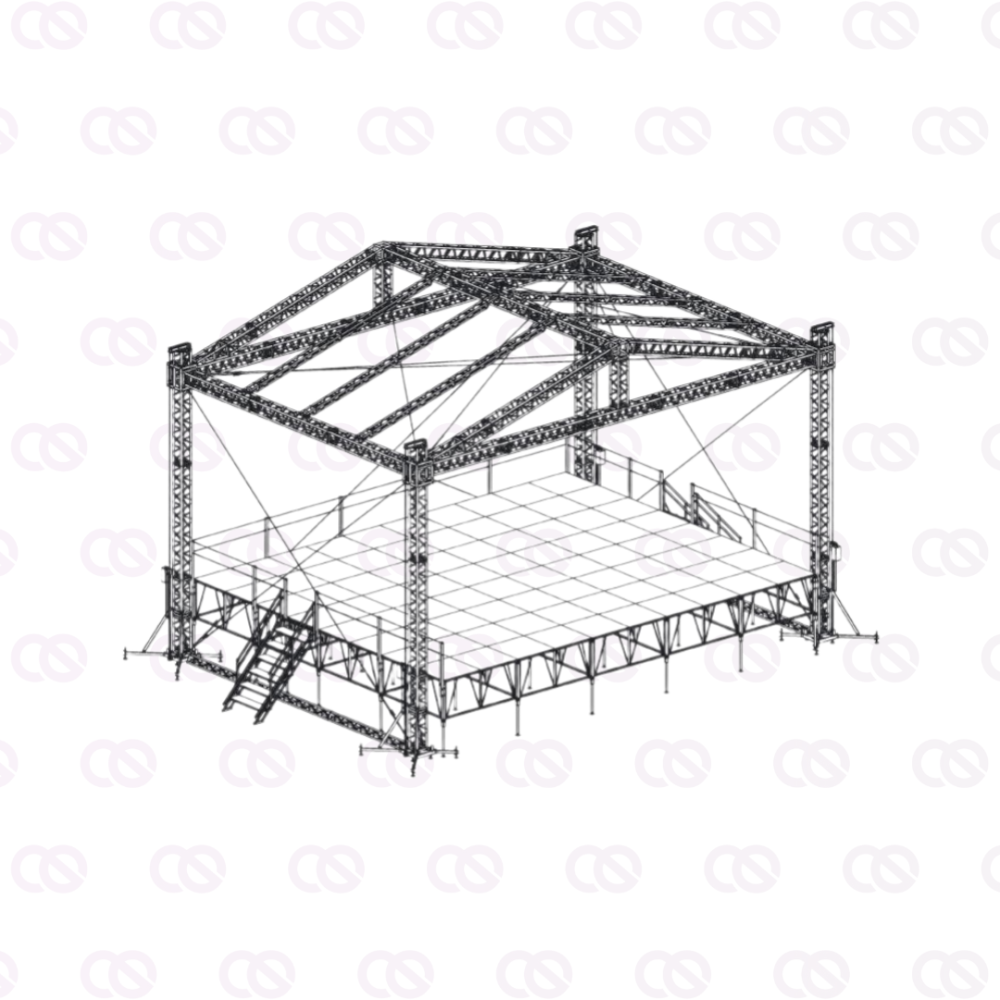 Сценический комплекс 12X9,6-8 ЭЛ PRO