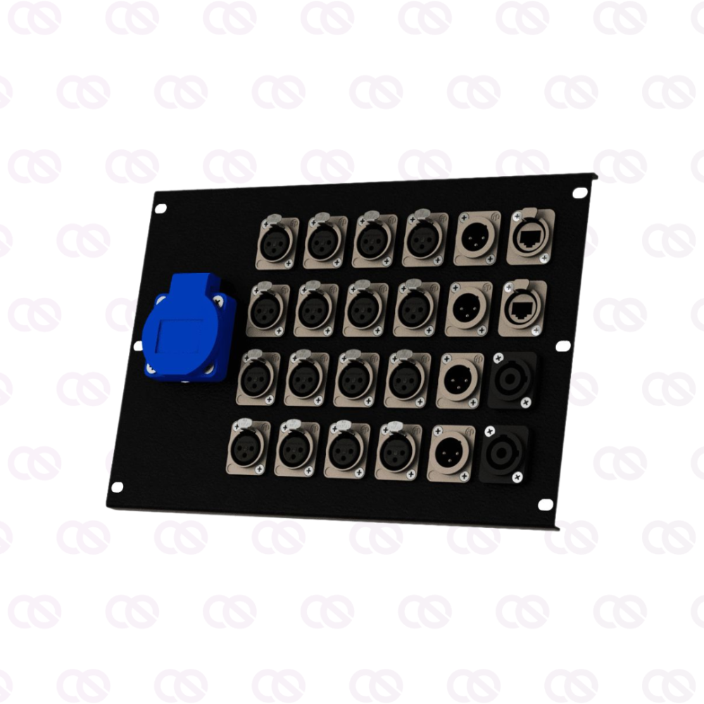 Панель LP4 01-16F-4M-2E-2S для лючков сценических SH 04