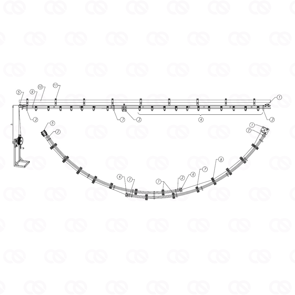 Механизм радиального занавеса РМЗ-В