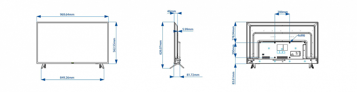 Гостиничный телевизор Philips 43" HFL4014/12