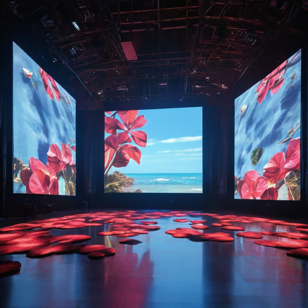 Светодиодный экран на сцене