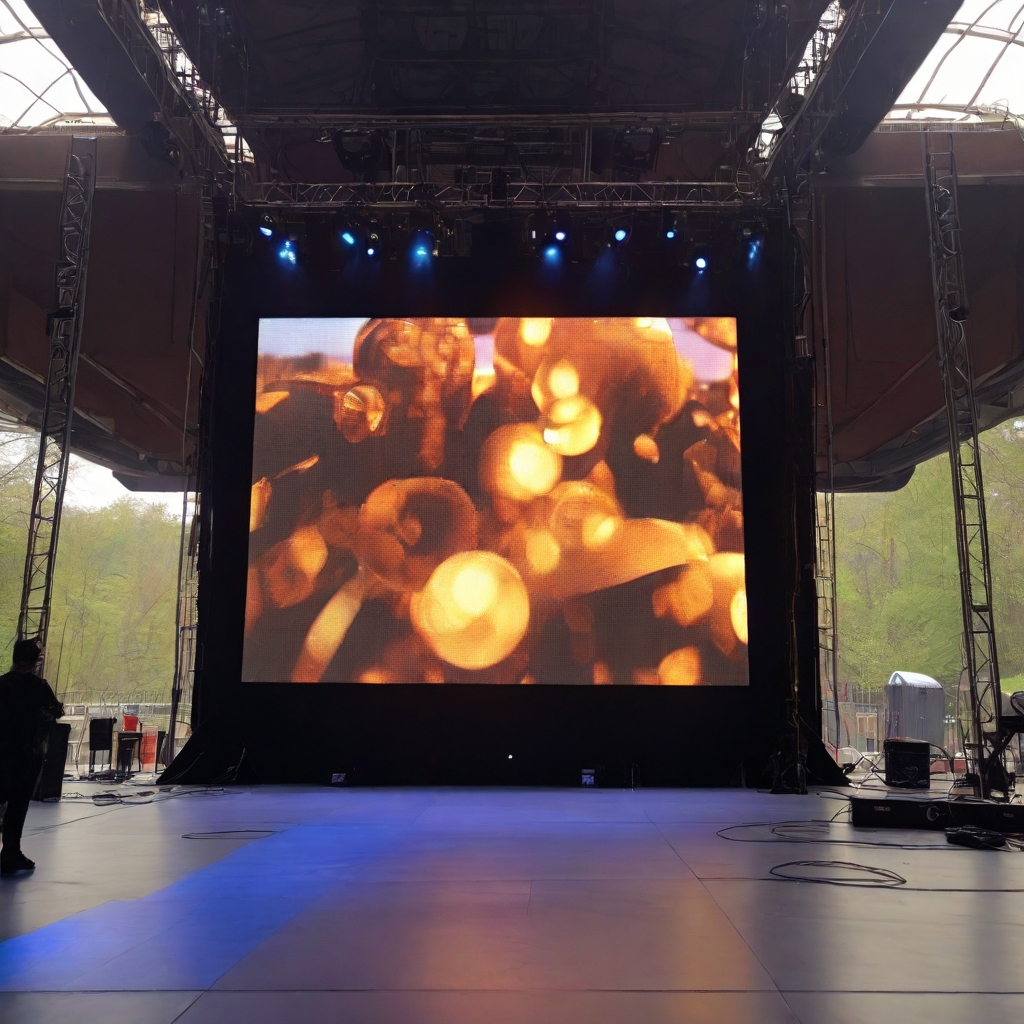 Монтаж светодиодного LED экрана